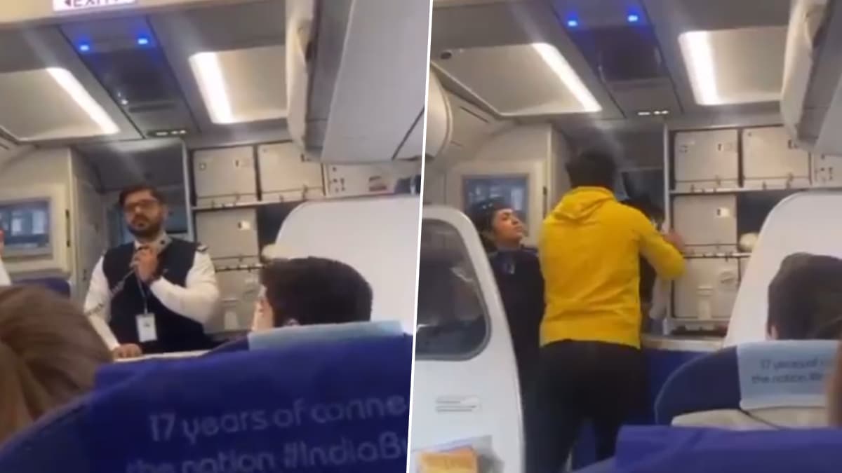 Indigo Airlines Passenger Punches Pilot For Flight Delay फ्लाइट में