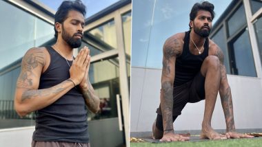 Hardik Pandya Shares Blissful Moments Pics: 'मेरे सप्ताह की शांतिपूर्ण शुरुआत', हार्दिक पंड्या ने योग सत्र का सोशल मीडिया पर साझा की तस्वीर