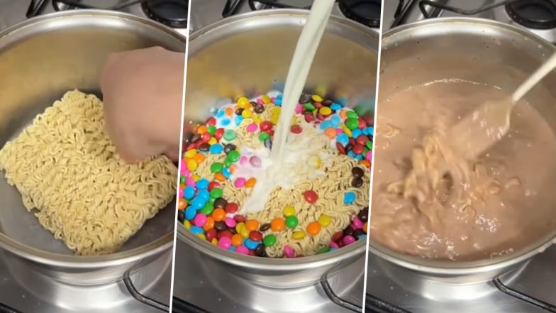 Cadbury Gems Maggi Video: महिला ने बनाई कैडबरी जेम्स मैगी फ्यूजन, वायरल वीडियो भड़के नूडल्स लवर्स