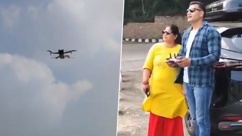 Security Breach at Tirupati: तिरुपति के तिरुमाला मंदिर में सुरक्षा में बड़ी चूक, ड्रोन पर लगे पाबंदी के बाद भी कपल ने किया एरियल वीडियो रिकॉर्ड- देखें Video