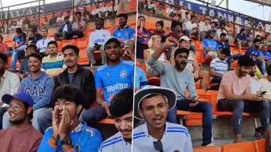 Kohli Kohli In Hyderabad: भारत बनाम इंग्लैंड पहले टेस्ट मैच के दौरान हैदराबाद में दर्शोकों ने लगाए 'कोहली कोहली' के नारे, देखें वीडियो