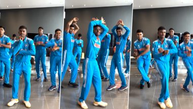 U19 Indian Cricket Team: अंडर19 टी20 वर्ल्ड कप के पहले टीम इंडिया ने इस गाने पर किया डांस, वीडियो हुआ वायरल