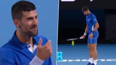 Djokovic Argument With Spectator: ऑस्ट्रेलियन ओपन में एलेक्सी पोपिरिन के खिलाफ मैच के दौरान नोवाक जोकोविच का दर्शक के साथ हुई तीखी बहस, देखें वायरल वीडियो