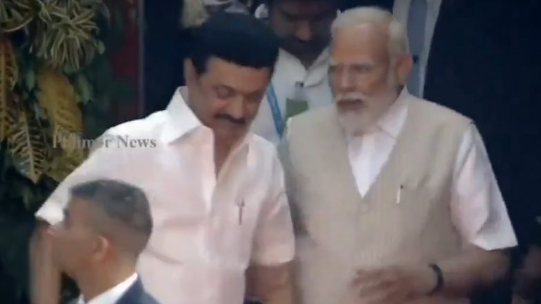 Video: खेलो इंडिया यूथ गेम्स स्थल की ओर चलते-चलते लड़खड़ा सीएम एमके स्टालिन, पीएम मोदी ने की मदद