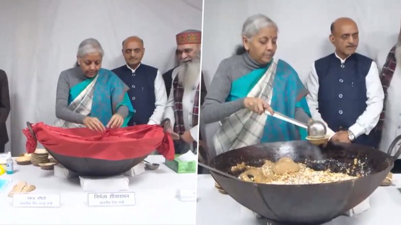 Interim Union Budget 2024-25: हलवा समारोह के साथ बजट की तैयारी का अंतिम चरण शुरू, निर्मला सीतारमण ने लिया भाग, देखें वीडियो