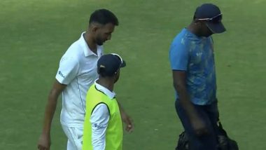 Prasidh Krishna Injured: रणजी ट्रॉफी में कर्नाटक के लिए खेलते हुए प्रसिद्ध कृष्णा को क्वाड्रिसेप्स में लगी चोट, बीच मैच से हुए बाहर