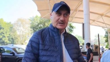 Anupam Kher leaves for Ayodhya: राम मंदिर प्राण प्रतिष्ठा समारोह में भाग लेने के लिए अयोध्या रवाना हुए अनुपम खेर, देखें वीडियो