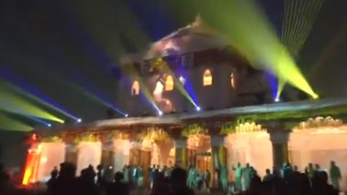 Ram Temple Illuminated With laser-light Show: रोशनी से नहाया अयोध्या, प्राण प्रतिष्ठा' के बाद राम मंदिर लेजर और लाइट शो से जगमगाया- VIDEO