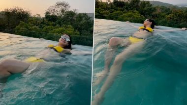 Avneet Kaur सिजलिंग बिकनी पहन स्विमिंग पूल में लगाई आग, एक्ट्रेस की हॉटनेस ने सोशल मीडिया का बढ़ाया तापमान (Watch Video)