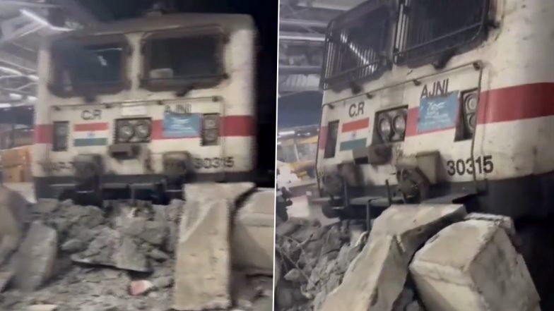 Chhattisgarh Express Accident: बिलासपुर जंक्शन रेलवे स्टेशन पर हादसा, छत्तीसगढ़ एक्सप्रेस के इंजन ने डेड एंड को तोड़ा, देखें वीडियो