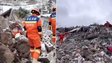 China Landslide Video: चीन में भूस्खलन के बाद 47 लोग मलबे में दबे, 200  को बचाया गया, रेस्क्यू ऑपरेशन जारी