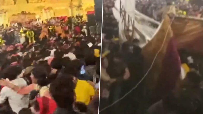 Delhi Kalkaji Mandir Stage Tragic: कालकाजी मंदिर हादसा, आयोजकों के खिलाफ FIR दर्ज, स्टेज टूटने से मची भगदड़ में 1 की मौत 17 लोग हुए हैं जख्मी- VIDEO