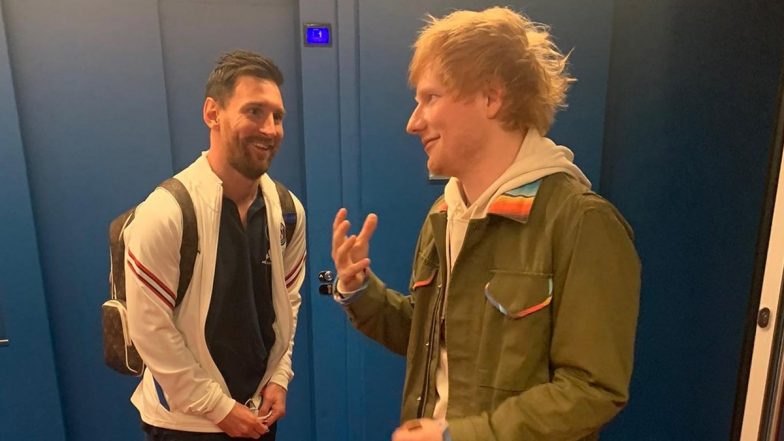 Lionel Messi Meets Ed Sheeran:&nbsp;फ्लोरिडा में एड शीरन से मिले लियोनेल मेस्सी,&nbsp;सिंगर ने इंस्टाग्राम पर शेयर की इंटर मियामी स्टार के साथ तस्वीर, देखें Photo