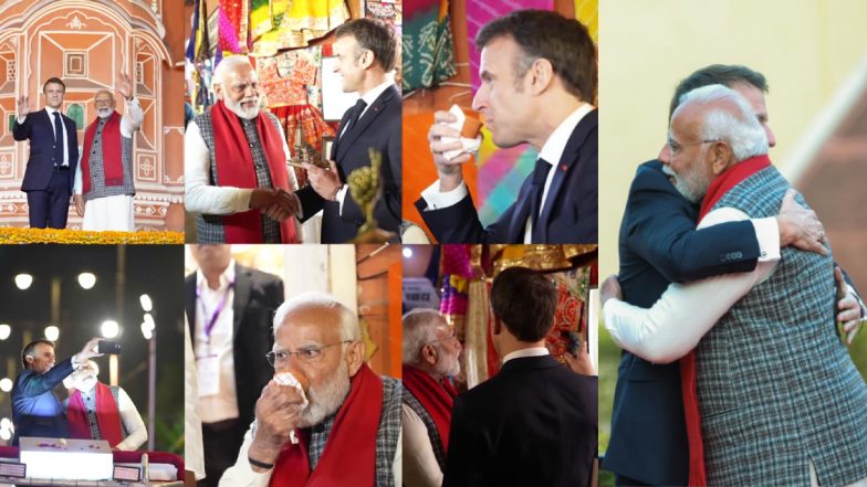 VIDEO: पीएम मोदी ने फ्रांस के राष्ट्रपति को पिलाई चाय, गिफ्ट किया राम मंदिर मॉडल, UPI का दिखाया जादू