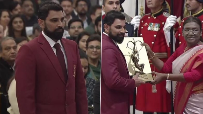Shami Reacts To Arjuna Award: राष्ट्रपति द्रौपदी मुर्मू के हाथों अर्जुन अवार्ड से नवाजे जाने के बाद मोहम्मद शमी ने किया रियेक्ट, कह दी इतनी बड़ी बात, देखें पोस्ट