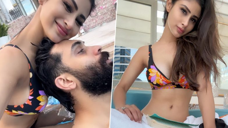 Mouni Roy ने नए साल में फ्लोरल बिकनी पहन स्विमिंग पूल में लगाई आग, एक्ट्रेस की हॉटनेस ने बढ़ाया तापमान (Watch Video)