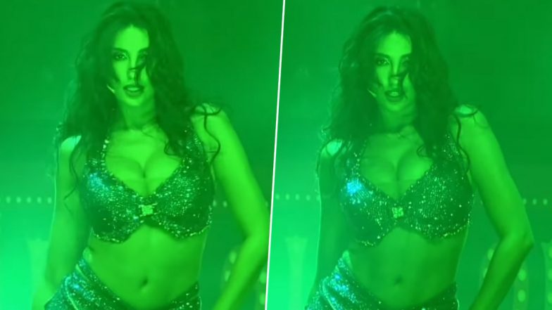 Nora Fatehi ने फ्लॉन्ट किए सेक्सी कर्व्स, एक्ट्रेस की एनर्जी और हॉटनेस ने यूजर्स को किया हैरान (Watch Video)