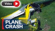 US Military Plane Crashes: न्यू मैक्सिको के अल्बुकर्क में दुर्घटनाग्रस्त हुआ अमेरिकी सैन्य विमान, हादसे में पायलट घायल- VIDEO