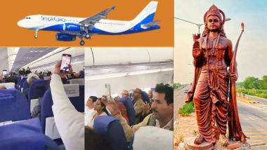 Ram Aayenge Song in Flight: 'जय श्री राम' के उद्घोष से गूंजा आसमान, फ्लाइट में यात्रियों ने गाया 'राम आएंगे' भजन, देखें वायरल वीडियो