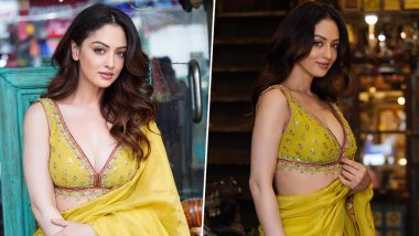 Sandeepa Dhar ने सिजलिंग येल्लो साड़ी में दिए सेक्सी पोज, एक्ट्रेस की हॉटनेस देख घायल हुए यूजर्स (View Pics)