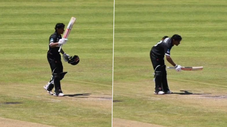 Snehith Reddy Bow Celebration: स्नेहिथ रेड्डी ने U19 विश्व कप में ठोका शतक, भारतीय मूल के क्विवी खिलाड़ी ने शुभमन गिल के अंदाज में झुककर मनाया जश्न, देखें वीडियो
