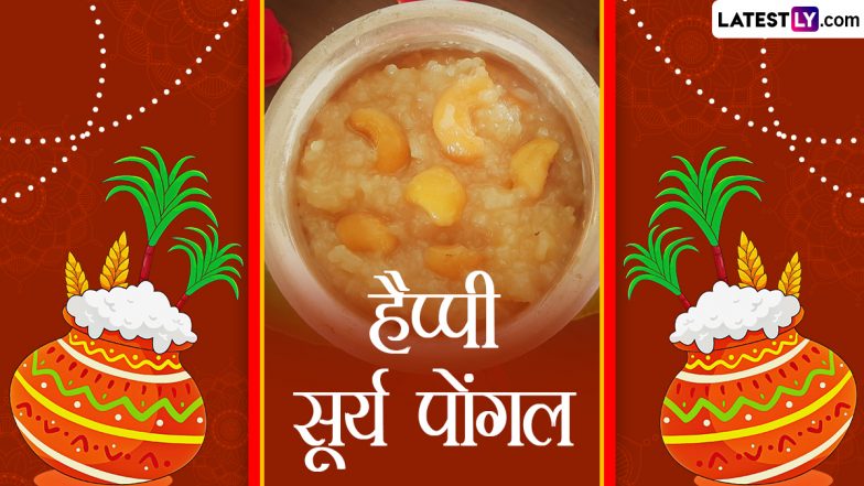 Surya Pongal 2024 Wishes: हैप्पी सूर्य पोंगल! प्रियजनों संग शेयर करें ये शानदार WhatsApp Stickers, GIF Greetings, HD Images और Wallpapers
