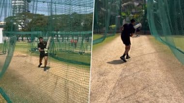 Suryakumar Yadav Batting Practice: टखने की चोट और स्पोर्ट्स हर्निया की खबरों के बीच आईपीएल से पहले सूर्यकुमार यादव ने नेट्स में किया बल्लेबाजी प्रैक्टिस, देखें तस्वीरें