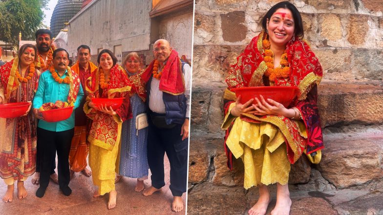Tamannaah Bhatia Visited Kamakhya Temple: असम के नीलाचल पहाड़ियों पर स्थित कामाख्या मंदिर में दर्शन कर अभिभूत हुईं तमन्नाह भाटिया, तस्वीरें शेयर कर जताई आस्था (View Pics)