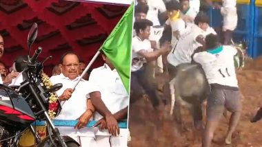 Tamil Nadu Jallikattu Event Video: तमिलनाडु में साल के पहले जल्लीकट्टू खेल की हुई शुरुआत, 500 बैल ले रहे हैं हिस्सा