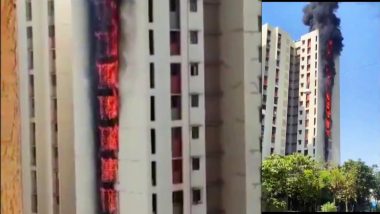 Thane Building Fire Video: महाराष्ट्र में आग का तांडव! ठाणे की इमारत में 10 मंजिलों पर एक साथ लगी  भयानक आग