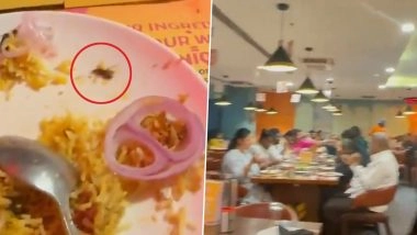 Dead Cockroach in Biryani: रेस्टोरेंट की बिरयानी में मिला मरा हुआ कॉकरोच, Video हुआ वायरल