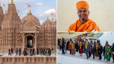 BAPS Hindu Mandir in Abu Dhabi New Pictures: अबू धाबी में बीएपीएस हिंदू मंदिर का पीएम मोदी 14 फरवरी को करेंगे उद्घाटन, देखें इसकी भव्य तस्वीरें