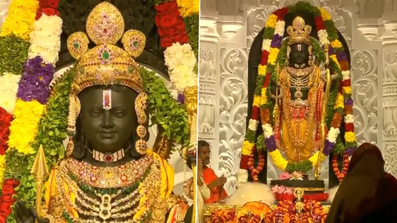 Ram Lalla Pran Pratishtha Video: सदियों का इंतजार खत्म करने वाला वो अलौकिक क्षण जब विराजमान हुए रामलला, देखें प्राण प्रतिष्ठा का वीडियो