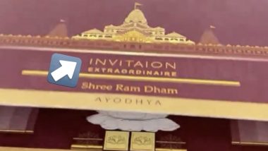 Ram Mandir Inauguration Invitation Card: रामलला की प्राण प्रतिष्ठा का निमंत्रण पत्र तैयार, लेकिन हो गई ये गलती | Video