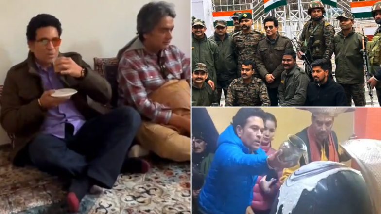 Sachin Tendulkar's Jammu-Kashmir Trip: सचिन तेंदुलकर ने पत्नी अंजलि और बेटी सारा के साथ किया जम्मू-कश्मीर का दौरा, देखें वीडियो