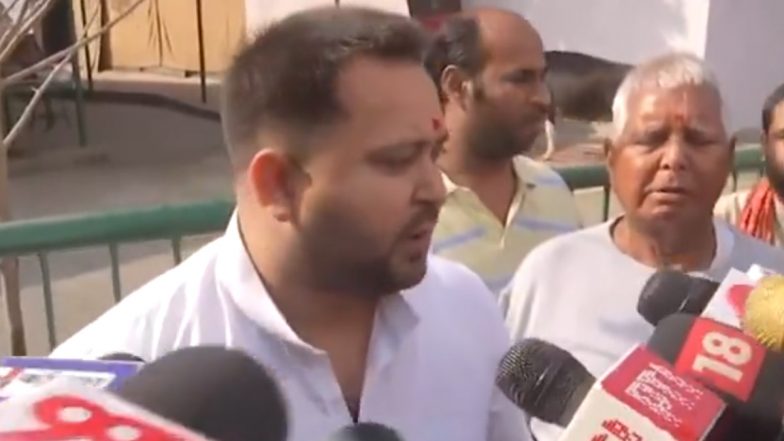 RJD Jan Vishwas Yatra: जन विश्वास यात्रा शुरू करने से पहले सीएम नीतीश पर भड़के तेजस्वी, कहा- जनमत को अपने पैर की जूती समझने वालों को जवाब मिलेगा- VIDEO