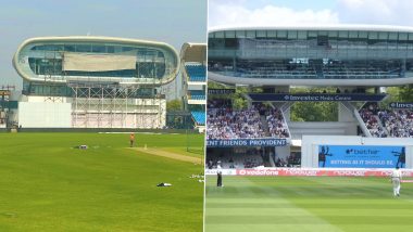 Ashwin Compare Lord’s Media box With Saurashtra: इंग्लैंड के खिलाफ तीसरे टेस्ट से पहले आर अश्विन ने लॉर्ड्स मीडिया बॉक्स की तुलना सौराष्ट्र क्रिकेट स्टेडियम से की, देखें फोटो