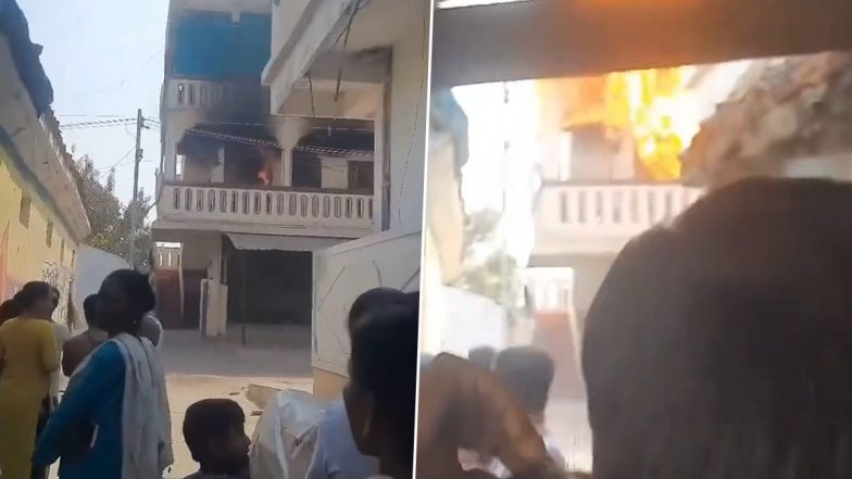 Telangana Cylinder Blast: घर में बम की तरह फटा सिलेंडर, मंजर देख सहमे लोग- Watch Video