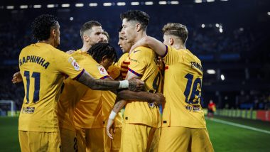 La Liga: बार्सिलोना ने सेल्टा विगो को 2-1 से हराया, रॉबर्ट लेवांडोव्स्की आखिरी मिनटों में दागा गोल