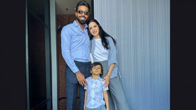 Hardik Pandya Shares Heartwarming Photo: वैलेंटाइन डे पर पत्नी नतासा स्टेनकोविक और बेटे अगस्त्य के साथ हार्दिक पंड्या ने साझा की तस्वीर, देखें पोस्ट