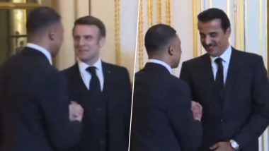 Kylian Mbappe Meets Emmanuel Macron: किलियन म्बाप्पे फ्रांस के राष्ट्रपति इमैनुएल मैक्रॉन से की मुलाकात, देखें वीडियो