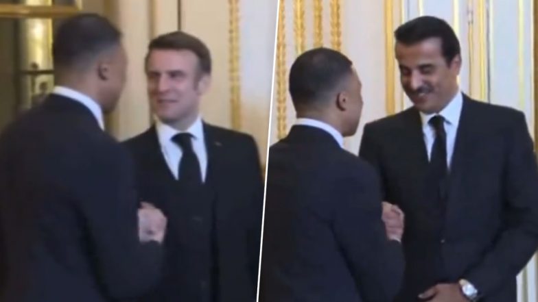 Kylian Mbappe Meets Emmanuel Macron: किलियन म्बाप्पे फ्रांस के राष्ट्रपति इमैनुएल मैक्रॉन से की मुलाकात, देखें वीडियो