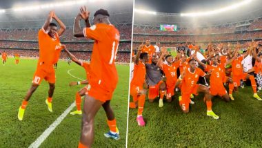 AFCON 2023 Final: आइवरी कोस्ट ने नाइजीरिया पर 2-1 से दर्ज की जीत, खिलाड़ियों ने क्रिस्टियानो रोनाल्डो के 'SIUUU' जश्न का किया प्रदर्शन; देखें वीडियो