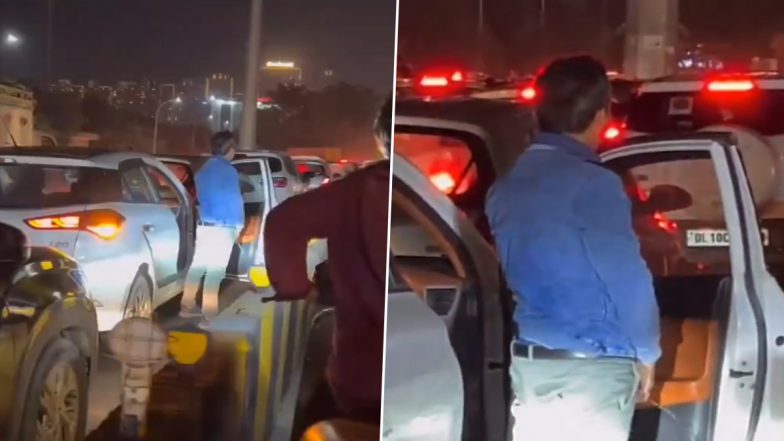 Man Urinates at Car Door: नवाबों के शहर लखनऊ में एक शख्स ने अपनी गाड़ी के दरवाजे पर किया पेशाब, देखें वायरल वीडियो