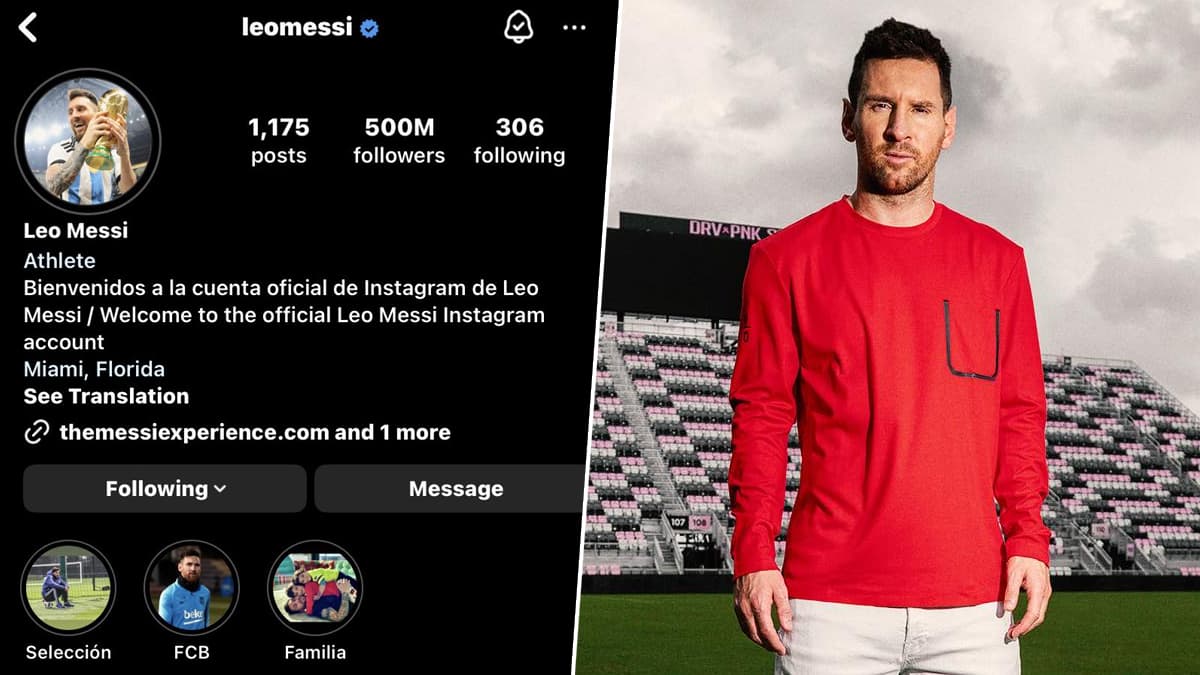 Lionel Messi Hits 500m Followers On Instagram इंस्टाग्राम पर 500