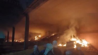 WB Factory Fire Video: पश्चिम बंगाल के मालदा में फैक्ट्री में लगी भीषण आग, मौके पर दमकल की टीम मौजूद, काबू पाने की कोशिश जारी