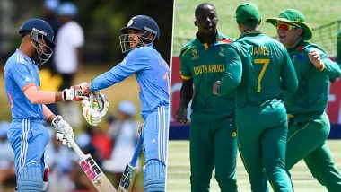 IND vs SA, ICC U19 World Cup 2024 Inning Updates: अंडर-19 विश्व कप सेमीफाइनल मुकाबले में भारत ने दक्षिण अफ्रीका को 244 रन पर रोका, राज लिम्बनी ने झटके 3 विकेट