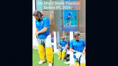 MS Dhoni Begins Preparations for IPL 2024: CSK के कप्तान एमएस धोनी ने शुरू की आईपीएल की तैयारी, ट्रेनिंग सेशन में जमकर की प्रैक्टिस