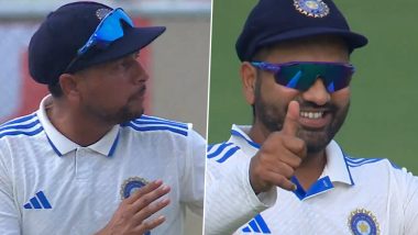 Rohit Sharma And Kuldeep Yadav's Hilarious Banter Over DRS: तीसरे दिन कुलदीप यादव और रोहित शर्मा के बीच इस बात को लेकर हुआ बहस, सोशल मीडिया पर वीडियो हुआ वायरल-WATCH VIDEO