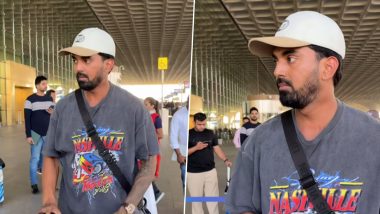 KL Rahul Spotted At Mumbai Airport: इंग्लैंड के खिलाफ तीसरे टेस्ट पहले मुंबई एयरपोर्ट पर दिखे केएल राहुल, फैंस के साथ खिंचवाईं तस्वीरें, देखें वीडियो